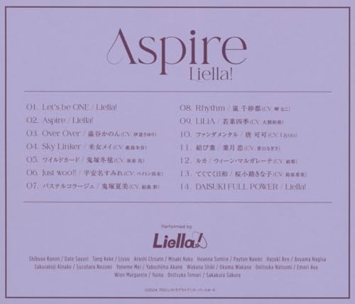 Liella! 3rd Album "Aspire" [Original Edition] Love Live! Superstar!! Japan CD