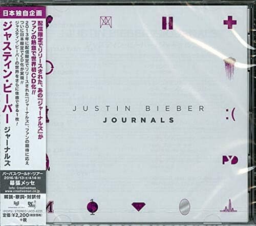 justin bieber Journals (regular edition) Japan Music CD