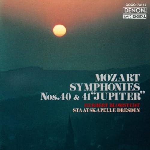 Dresden Staatskapell Mozart: Symphony No. 40 and No. 41 Jupiter Japan Music CD