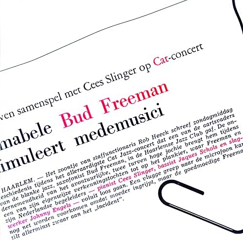 Bud Freeman, the Sees Slinger Trio Live in Harlem Japan Music CD
