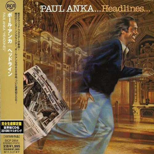 Paul Anka Headline (paper jacket) Japan Music CD