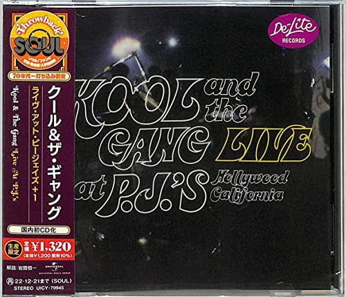 Kool & The Gang Live At P.J.'s +1 Japan Music CD N.T. Dujii Soul Bonus Tracks