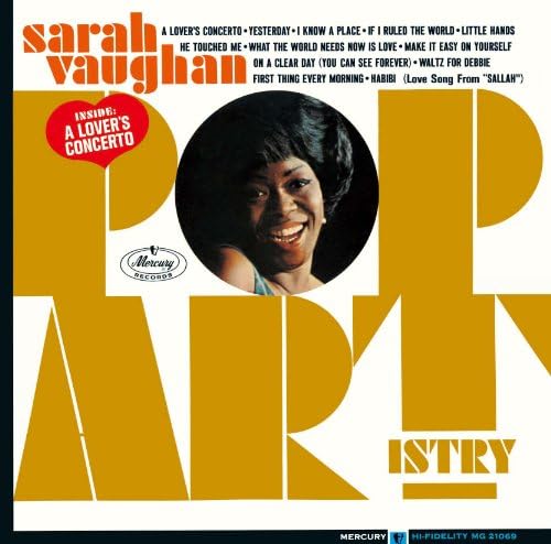 Sarah Vaughan A Lovers concerto Pop Artistry Japan Music CD