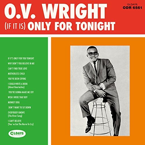 O.V. Wright [If It Is] Only For Tonight Japan Music CD bonus track