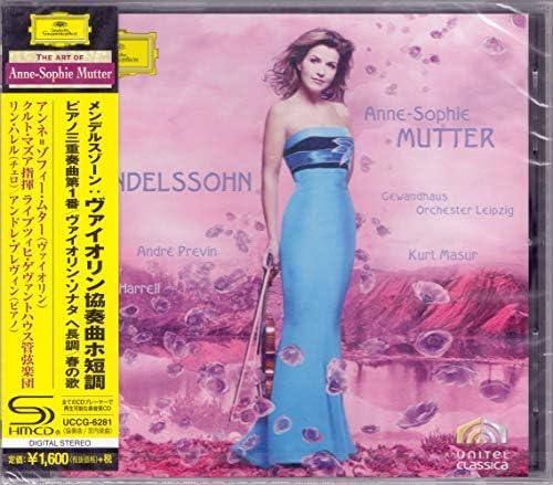Anne-Sophie Mutter Mendelssohn: Violin Concerto in E minor, etc. (SHM-CD) Japan