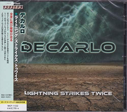 Decarlo Lightning Strikes Twice Japan Music CD Bonus Tracks
