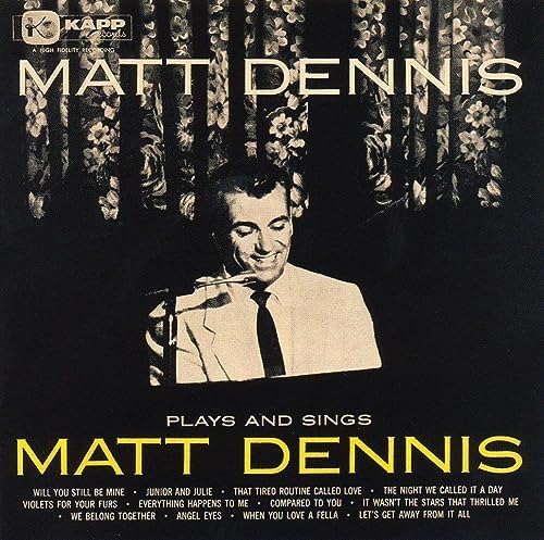 Matt Dennis Plays and Sings Japan Music CD