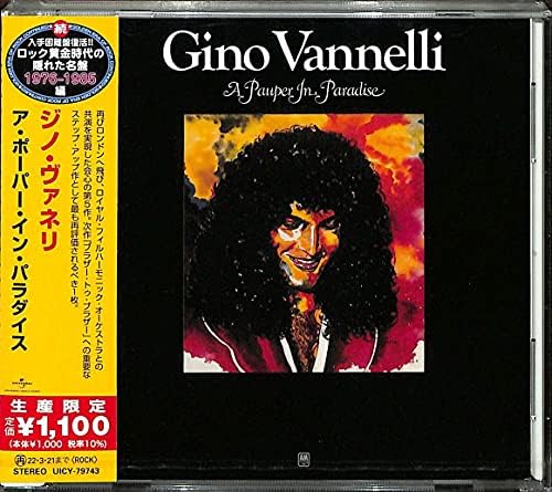 Gino Vannelli A Pauper In Paradise Japan Music CD