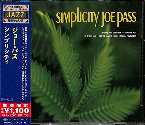 Joe Pass Simplicity (Limited Edition) Japan Music CD