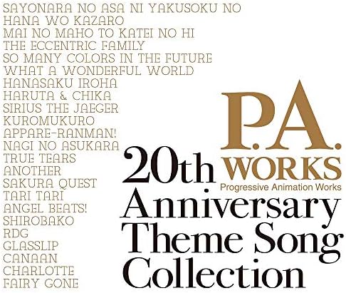 P.A.WORKS 20th Anniversary Theme Song Collection Japan Music CD