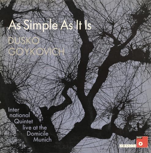 Dasko Gojkovic As Simple As It Is Japan Music CD